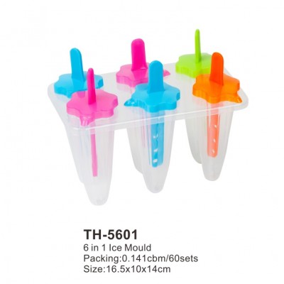 homemade reusable DIY colorful ice pop mould bpa free plastic food grade ice mould