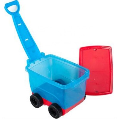 Colorful Plastic Toy Storage Box with wheels