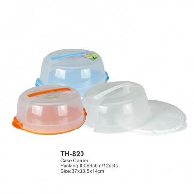 food grade plastic round clear plastic cake carrier plastic cake holder