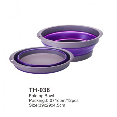 2020 Top Sale Unique Design Foldable Silicone Collapsible Bowl Folding Bowl