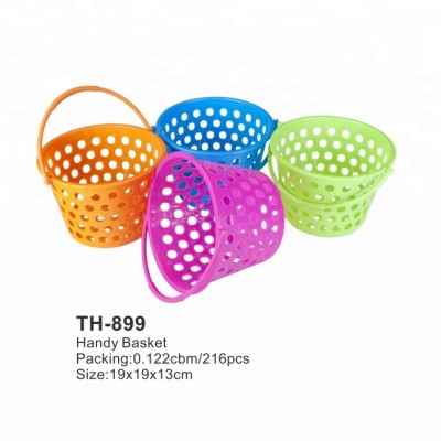 Amazon Alipress Ebay hot selling plastic round home kitchen storage fruit vegetable handy basket