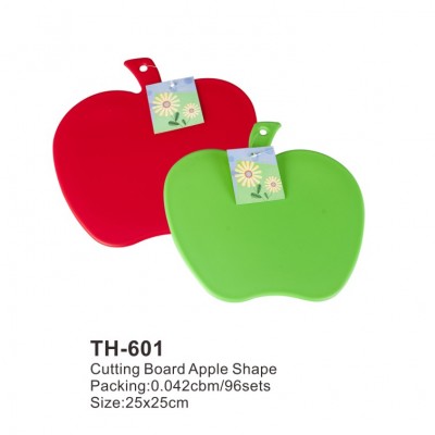 Amazon Ebay hot selling Ningbo Tianhong factory food grade pp plastic apple shape cutting board