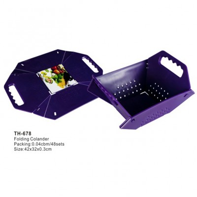 plastic folding colander flexible chopping board