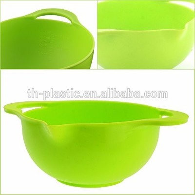 Chinese supplier plastic measuring spoons mixing salad bowl set