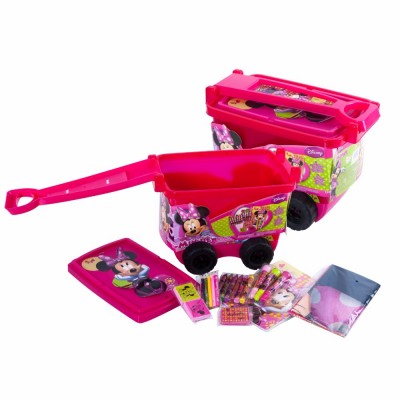 plastic children toy storage box with wheel and handle